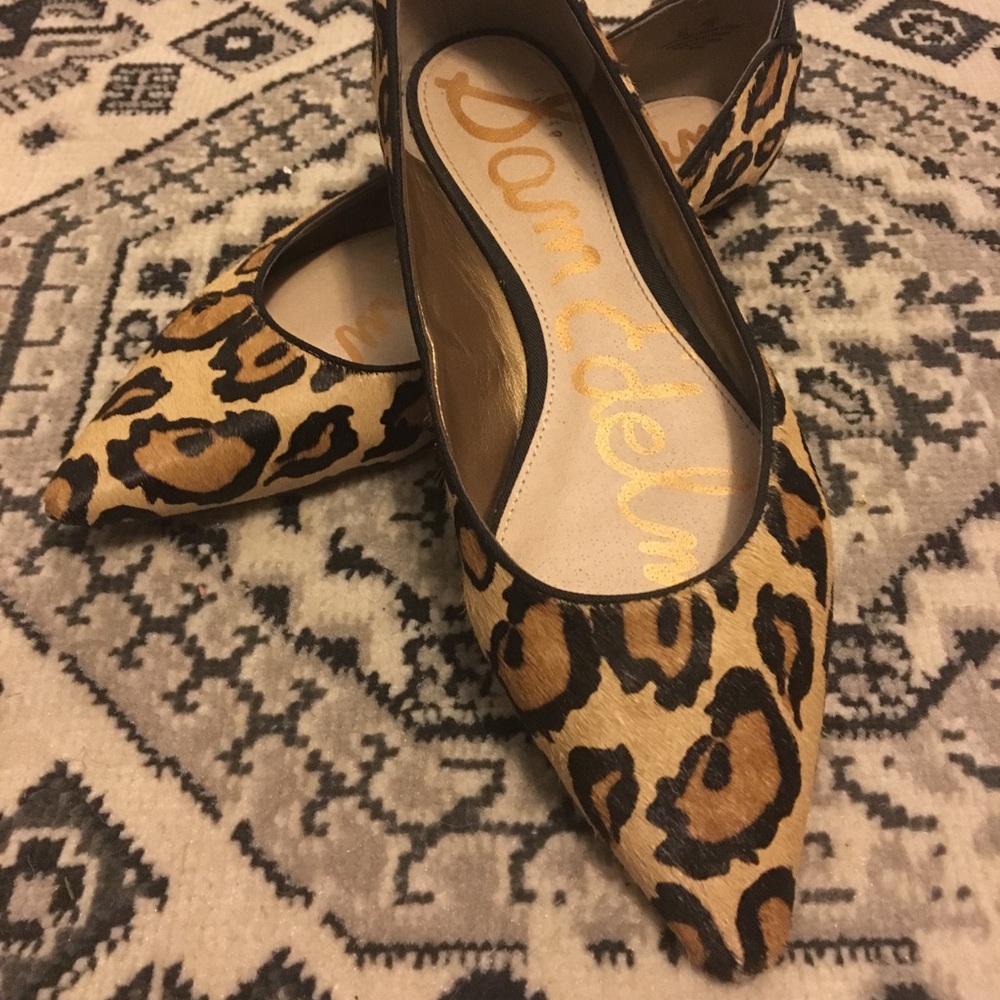 Sam Edelman leopard flats